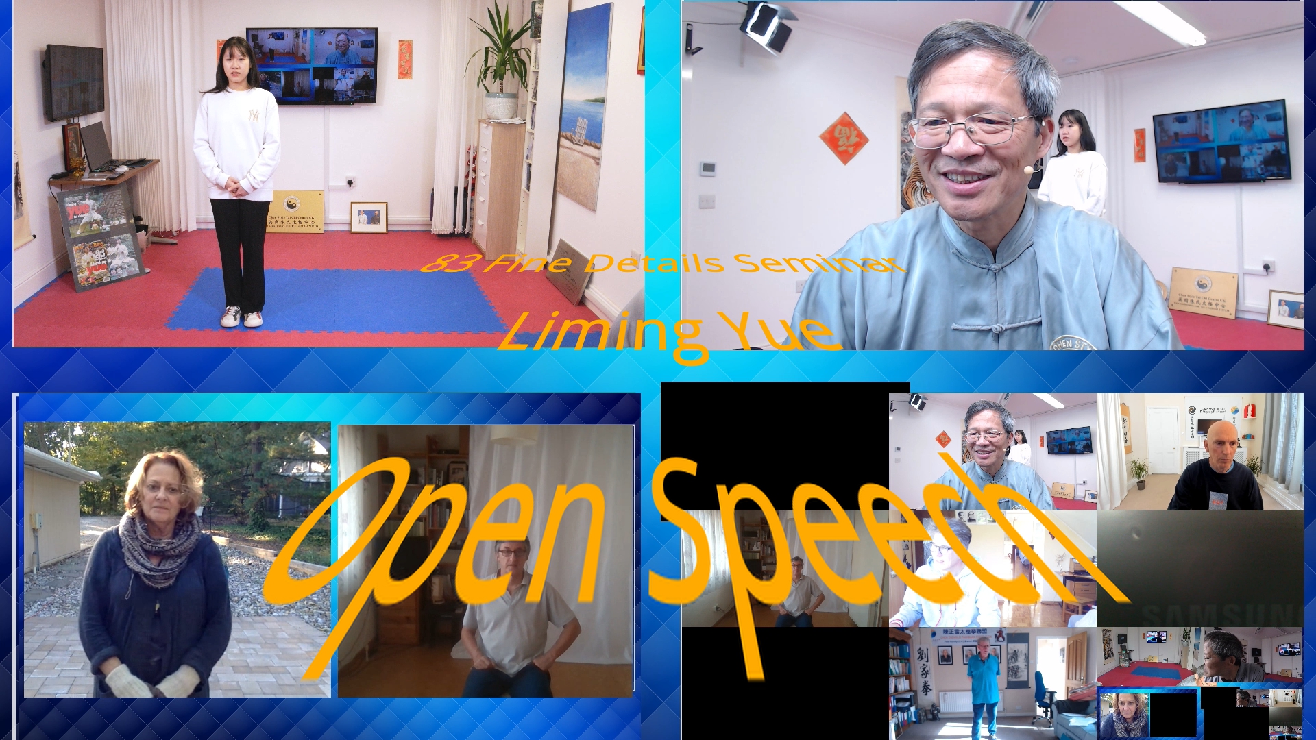 Open Speech; Follw me First 2 parts; Press Elbow and Step Back;Tips & QA;Mid Section;Mid Section QA;